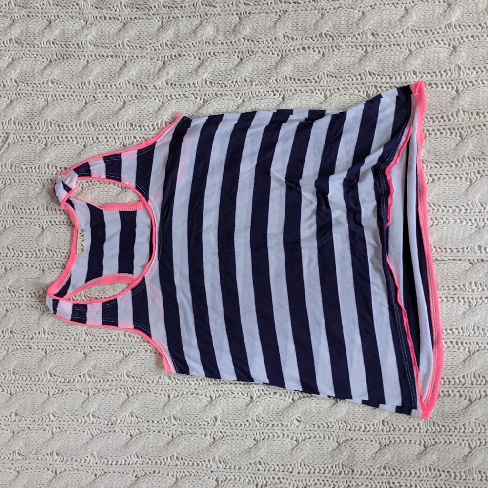 One Clothing Blue & Pink Tank Top